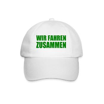 wir fahren zusammen - Baseballkappe - Weiß/Weiß - Vorne