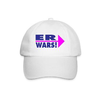Er wars! Partner- oder Partyshirt - Baseballkappe - Weiß/Weiß - Vorne