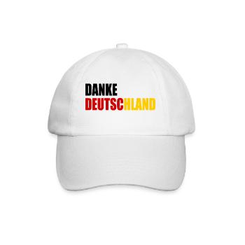 Danke deutschland - Baseballkappe - Weiß/Weiß - Vorne