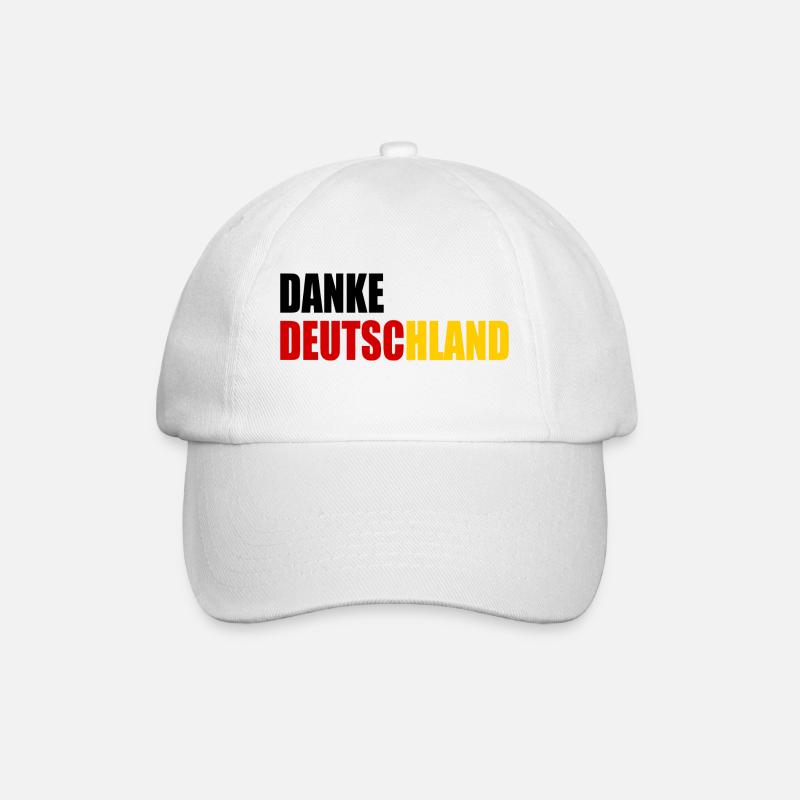 Danke deutschland - Baseballkappe - Weiß/Weiß