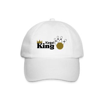Kegel King - Baseballkappe - Weiß/Weiß - Vorne