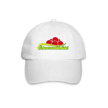 Farben änderbar | Schwarzwaldmädel - Baseballkappe - Weiß/Weiß - Vorne