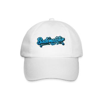 Lustig 🥰! Bademeister heißt es - Baseballkappe - Weiß/Weiß - Vorne