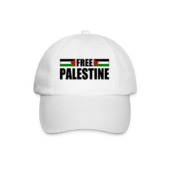 Free palestine - Baseball Cap - white/white - Front