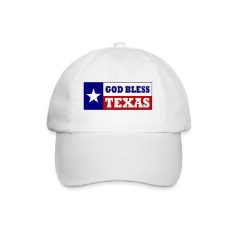 God bless texas - Casquette classique - blanc/blanc - Devant