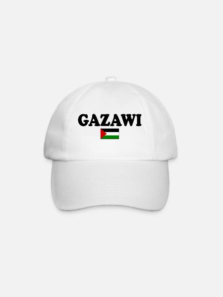 Gazawi gaza - Baseball Cap - white/white