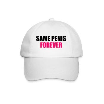 Same penis forever - Casquette classique - blanc/blanc - Devant