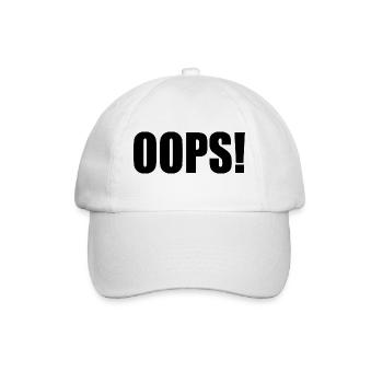 Oops - Baseball Cap - white/white - Front
