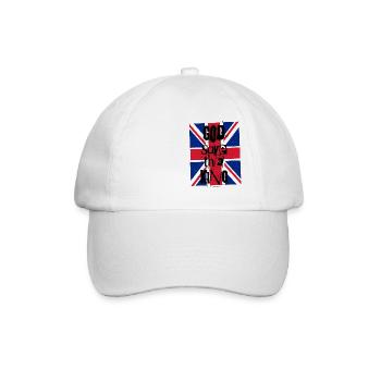 God Save The King Charles British Royal Punk - Baseball Cap - white/white - Front