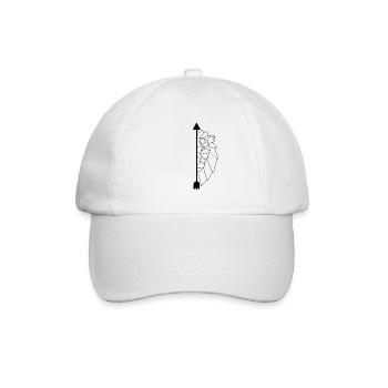 Lion géométrique - Casquette classique - blanc/blanc - Devant