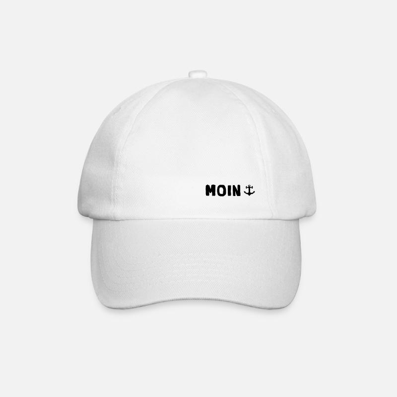 moin anker Moin Geschenkidee moin anker - Baseballkappe - Weiß/Weiß