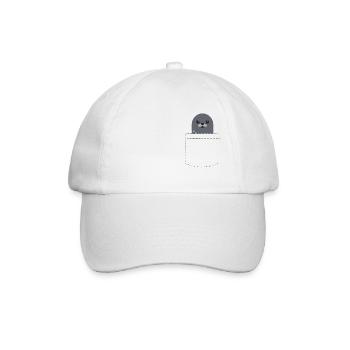 Poches scellées poche poitrine douce - Casquette classique - blanc/blanc - Devant
