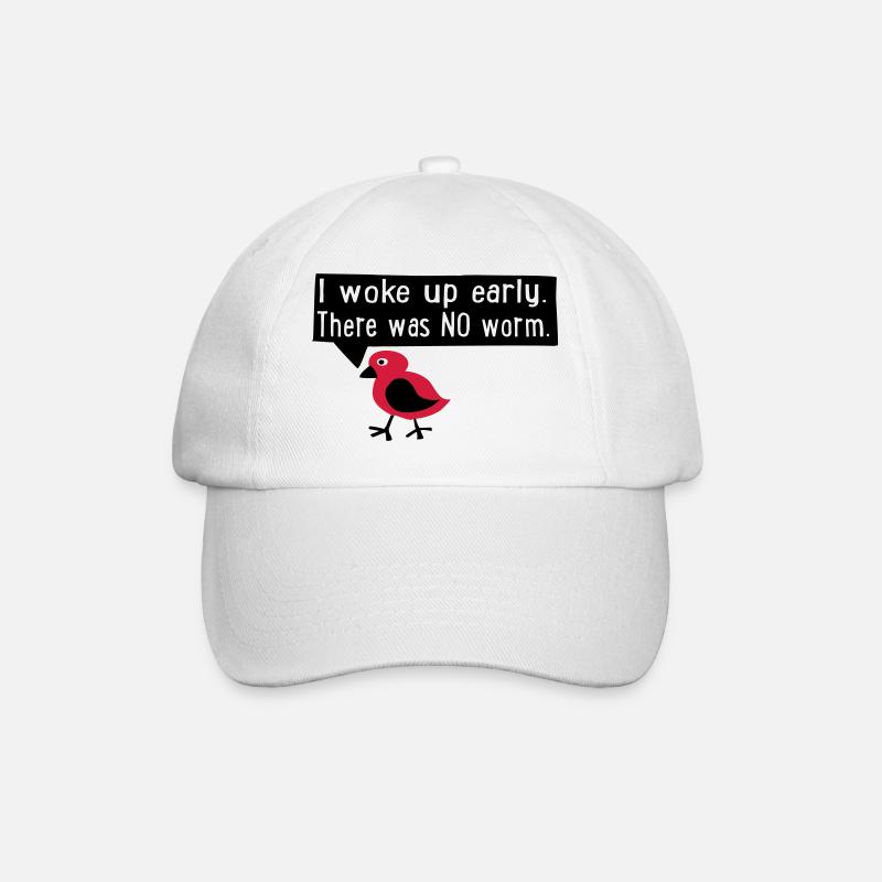 früher Vogel - Baseballkappe - Weiß/Weiß