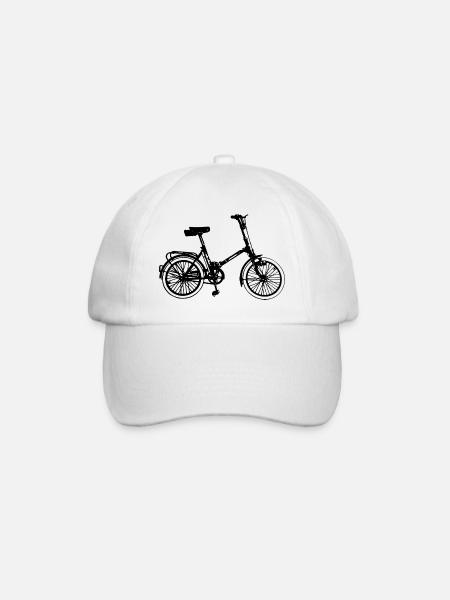 DDR Klapprad Klappfahrrad - Baseballkappe - Weiß/Weiß