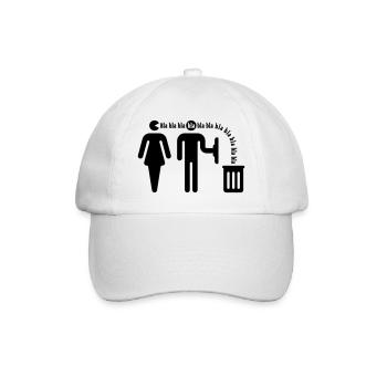 Bla bla bla / Frauenversteher - Casquette classique - blanc/blanc - Devant