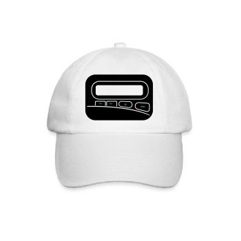 Melder Pager zum selbst gestalten - Baseballkappe - Weiß/Weiß - Vorne