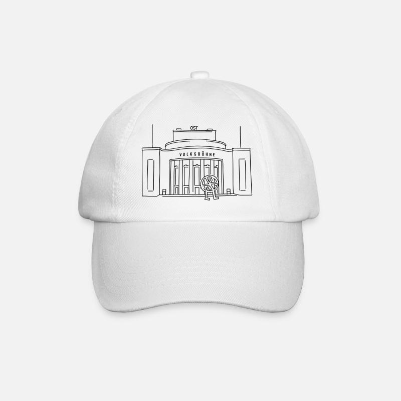 Volksbühne Berlin - Baseballkappe - Weiß/Weiß