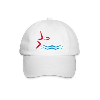 schwimmen - Baseballkappe - Weiß/Weiß - Vorne