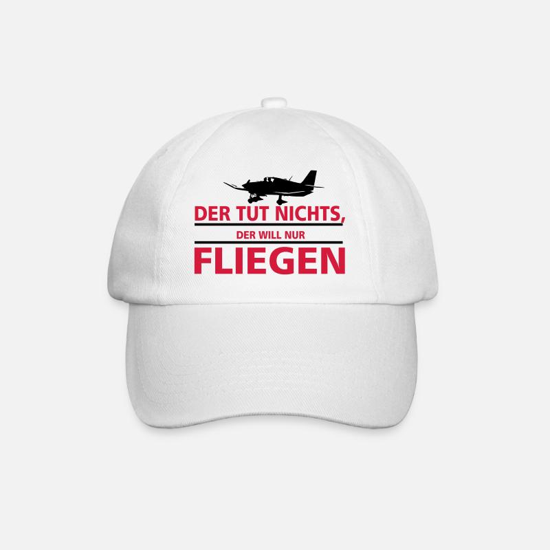 nurfliegen_robin - Baseballkappe - Weiß/Weiß