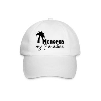 Menorca Paradise - Baseball Cap - white/white - Front