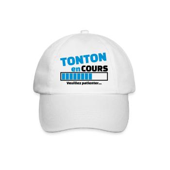 tonton en cours - Casquette classique - blanc/blanc - Devant