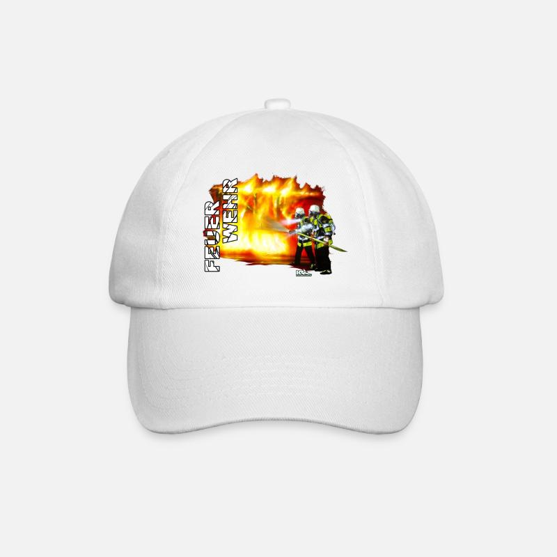 BFM Feuerwehr - Baseballkappe - Weiß/Weiß