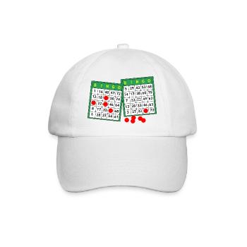 bingo - Baseball Cap - white/white - Front