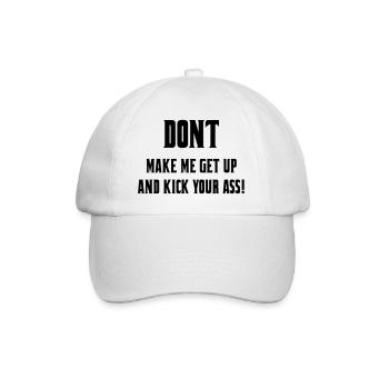 Ne me laissez pas sortir de mon fauteuil roulant # - Casquette classique - blanc/blanc - Devant
