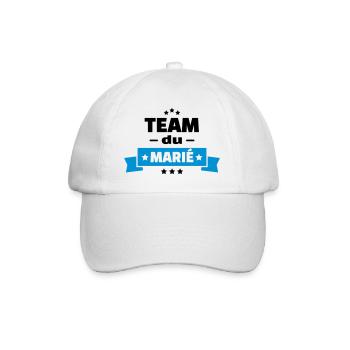team du marié (vers.15) - Casquette classique - blanc/blanc - Devant