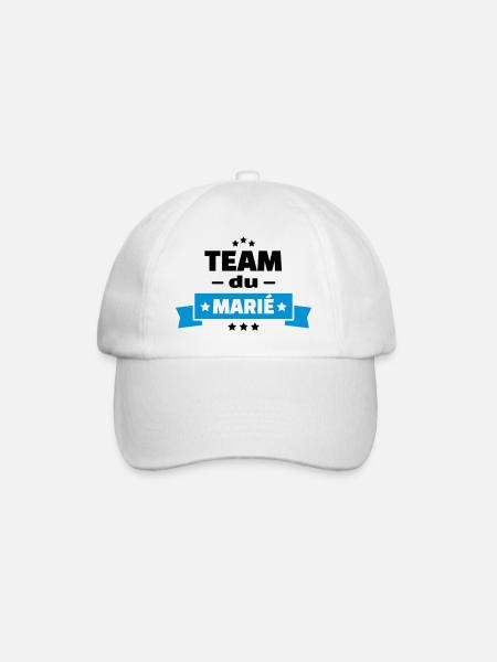 team du marié (vers.15) - Casquette classique - blanc/blanc