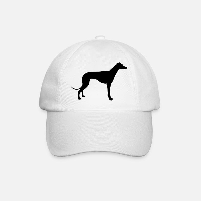 greyhound - Baseball Cap - white/white