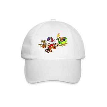 La livraison de cadeaux du Père Noël avec un - Casquette classique - blanc/blanc - Devant