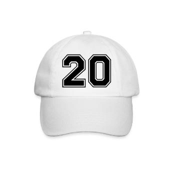 zwanzig - Baseball Cap - white/white - Front