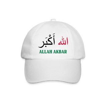 Allah Akbar - Baseball Cap - white/white - Front