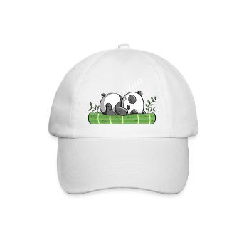Our dream Panda ZZzzZZzz - Pandas - Bear - Comic - Baseball Cap - white/white - Front