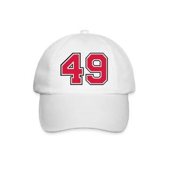 49__f2 - Baseballkappe - Weiß/Weiß - Vorne