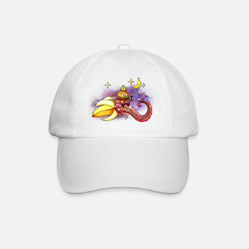 Spacebanana - Baseballkappe - Weiß/Weiß
