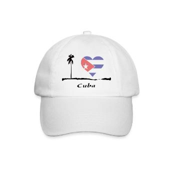 cuba - Baseballkappe - Weiß/Weiß - Vorne