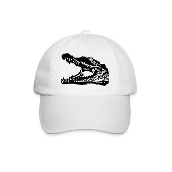 Crocodile - Casquette classique - blanc/blanc - Devant