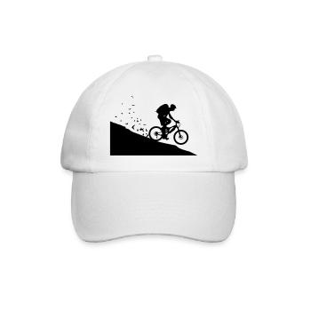 Mountain bikers - Baseball Cap - white/white - Front