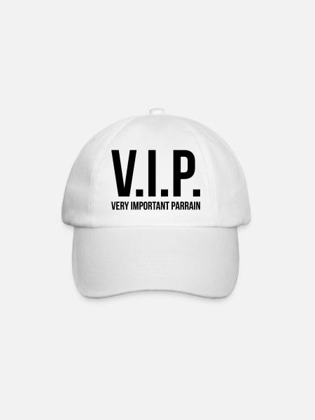 VIP Very Important Parrain - Casquette classique - blanc/blanc