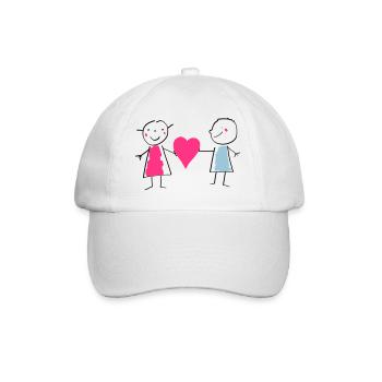 Love / Amour / Liebe Valentine's Day Valentinstag - Baseball Cap - white/white - Front