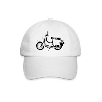 swallow black - Baseball Cap - white/white - Front