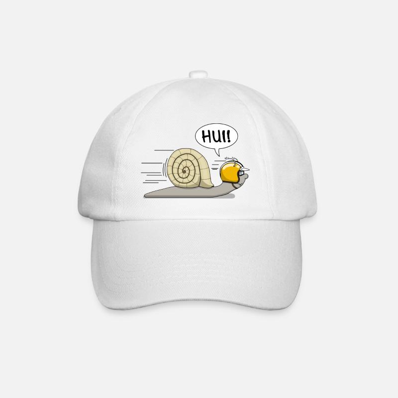 Rennschnecke - das Original - Baseballkappe - Weiß/Weiß