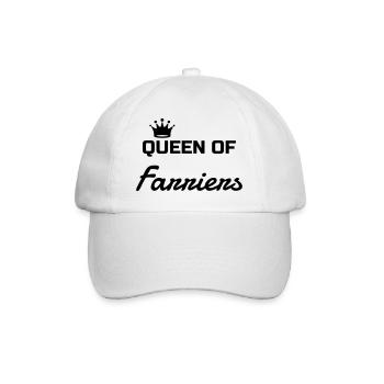 Farrier Hufschmied Maréchal Ferrant Blacksmith - Baseball Cap - white/white - Front