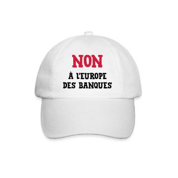 Syndicat Politique Banque Gauche Insoumis Peuple - Casquette classique - blanc/blanc - Devant