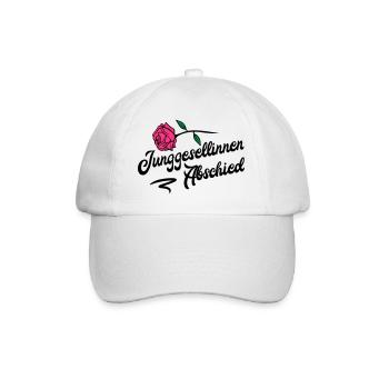 junggesellinnen abschied rose - Baseballkappe - Weiß/Weiß - Vorne