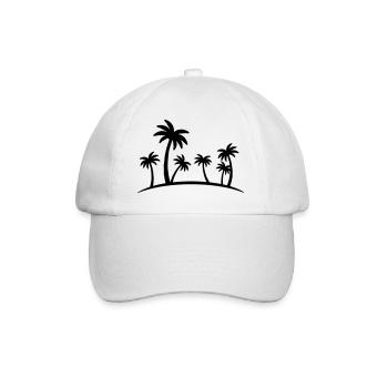 beach palm - Baseballkappe - Weiß/Weiß - Vorne