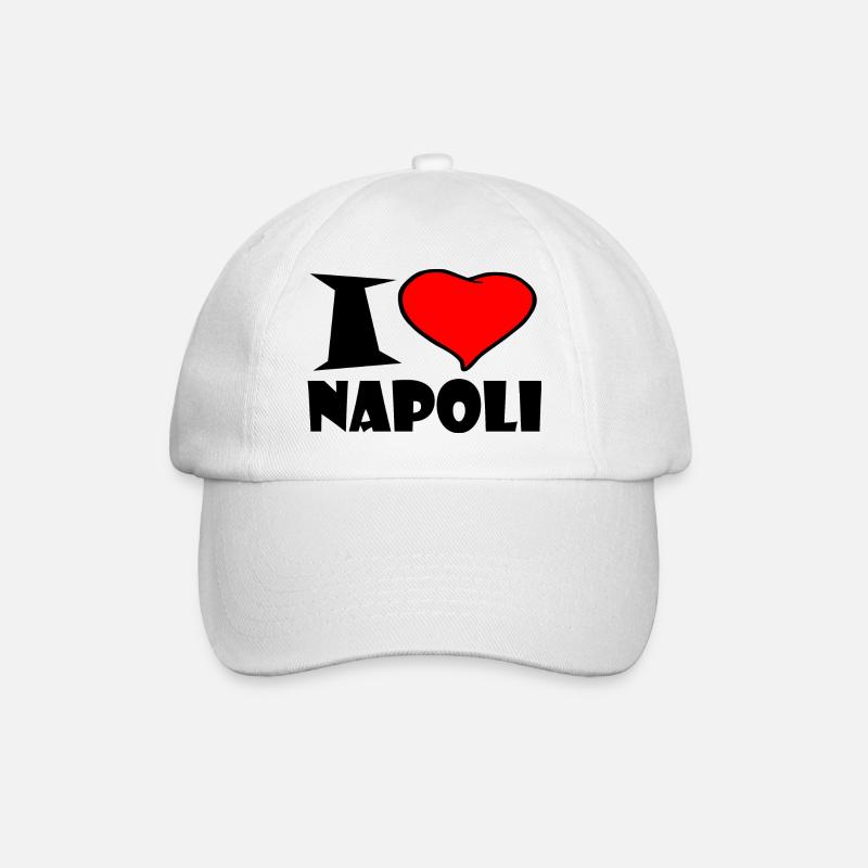 J'aime napoli - Casquette classique - blanc/blanc