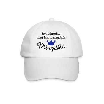 Lustige Sprüche - Baseballkappe - Weiß/Weiß - Vorne